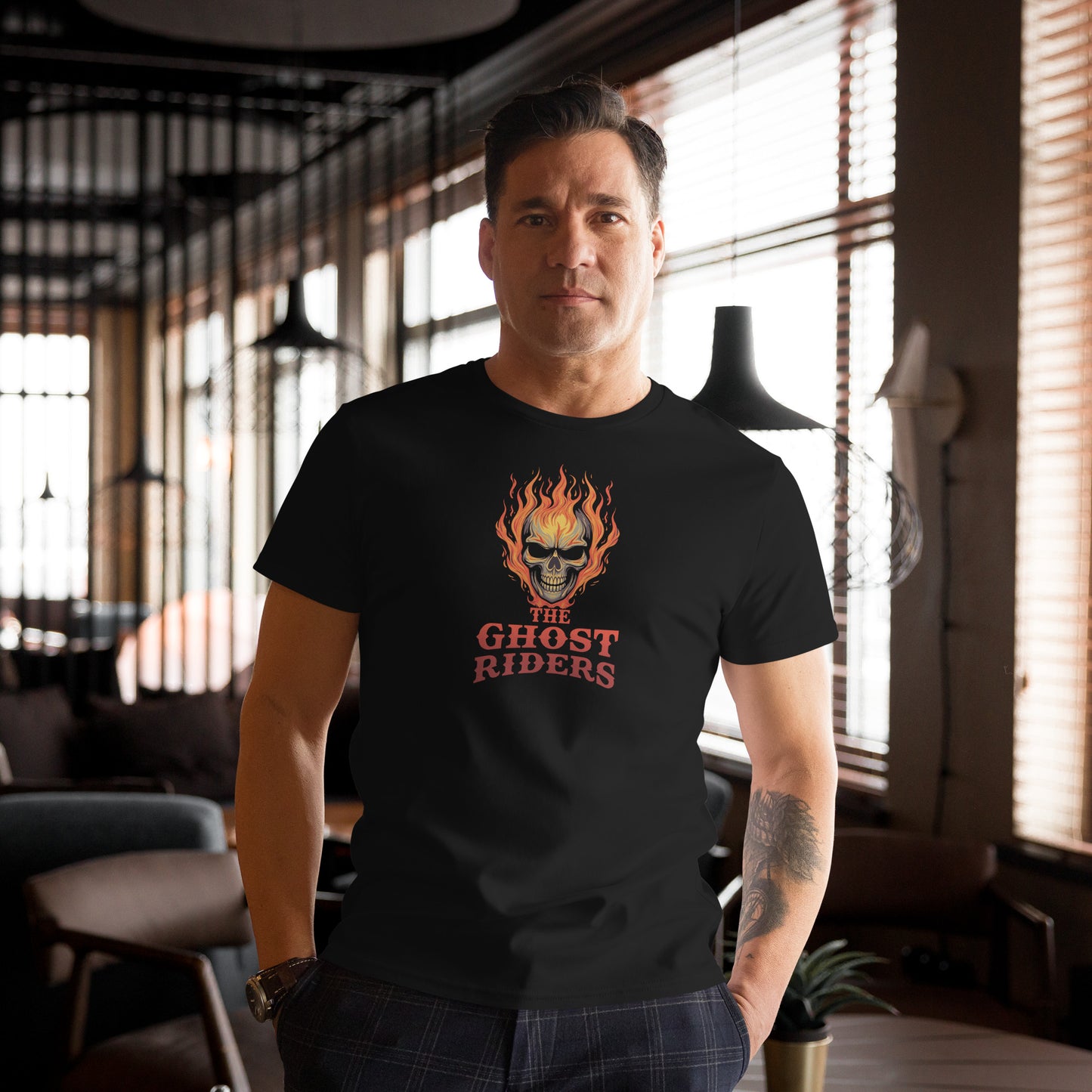 The Ghost Riders Band- Men's premium cotton t-shirt