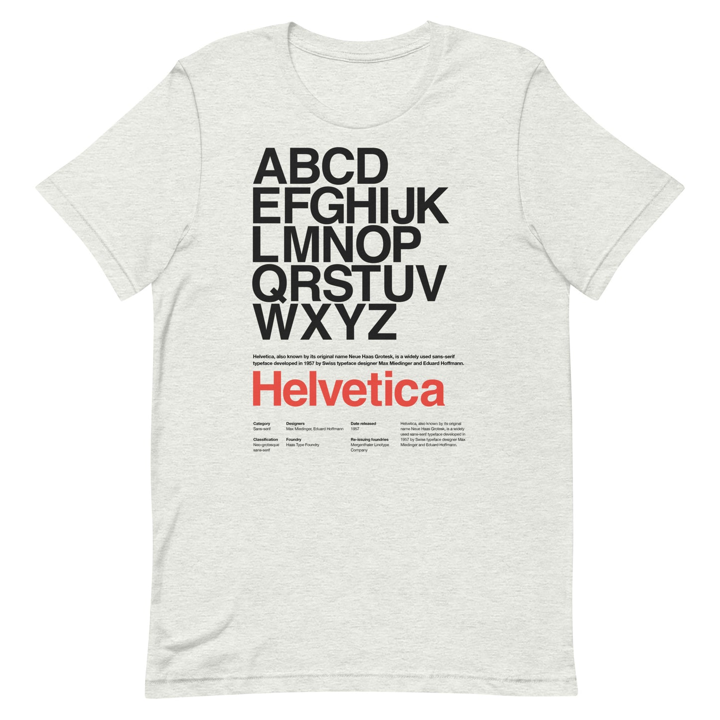 Helvetica Poster Unisex t-shirt