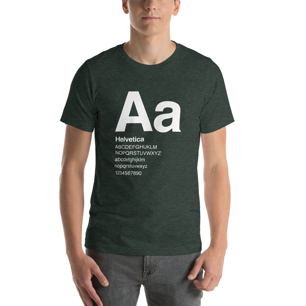 Type Sample Helvetica - Unisex t-shirt
