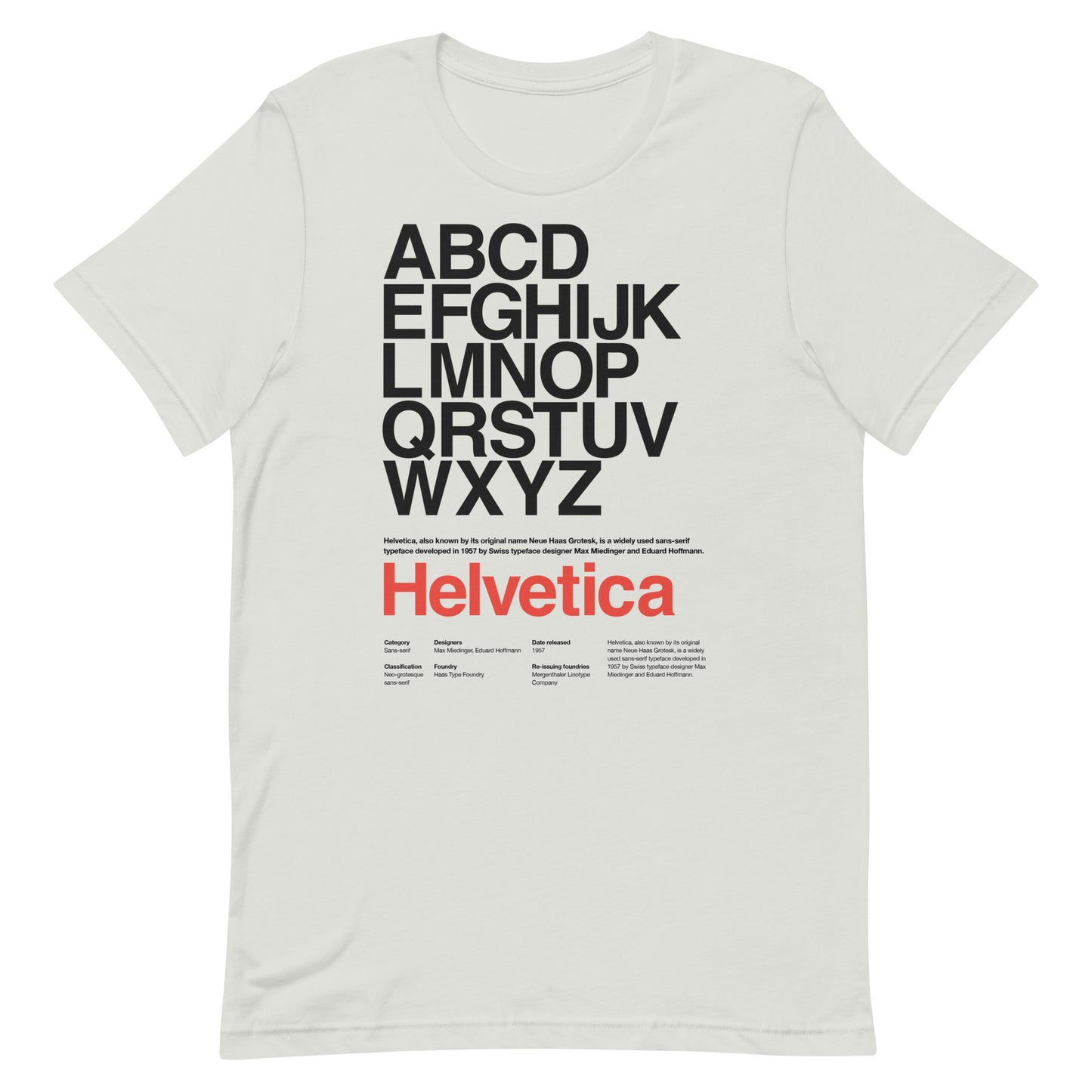 Helvetica Poster Unisex t-shirt