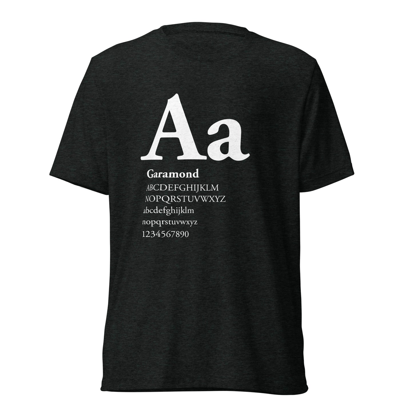 Type Sample - Garamond - Short sleeve t-shirt