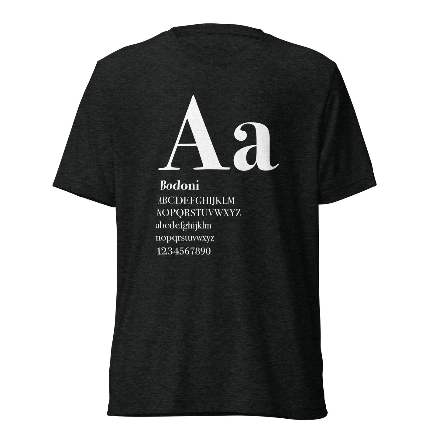 Type Sample - Bodoni - Short sleeve t-shirt