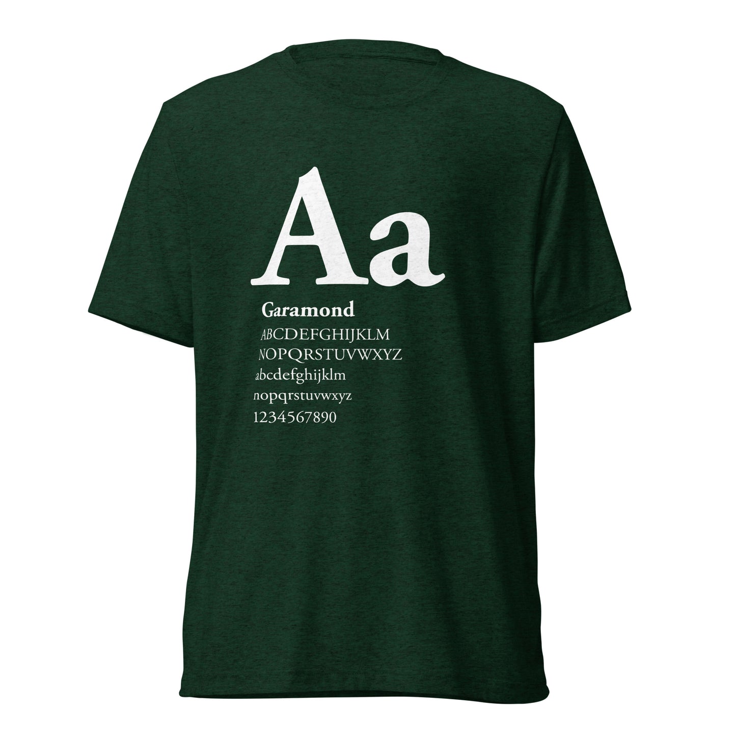 Type Sample - Garamond - Short sleeve t-shirt