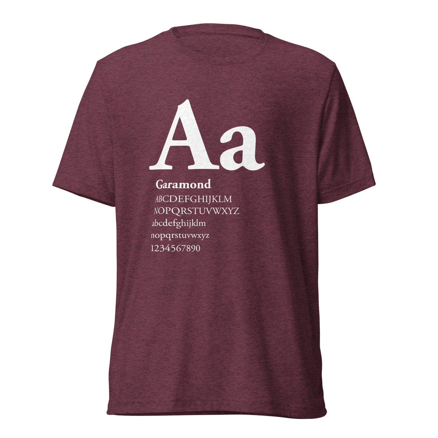 Type Sample - Garamond - Short sleeve t-shirt