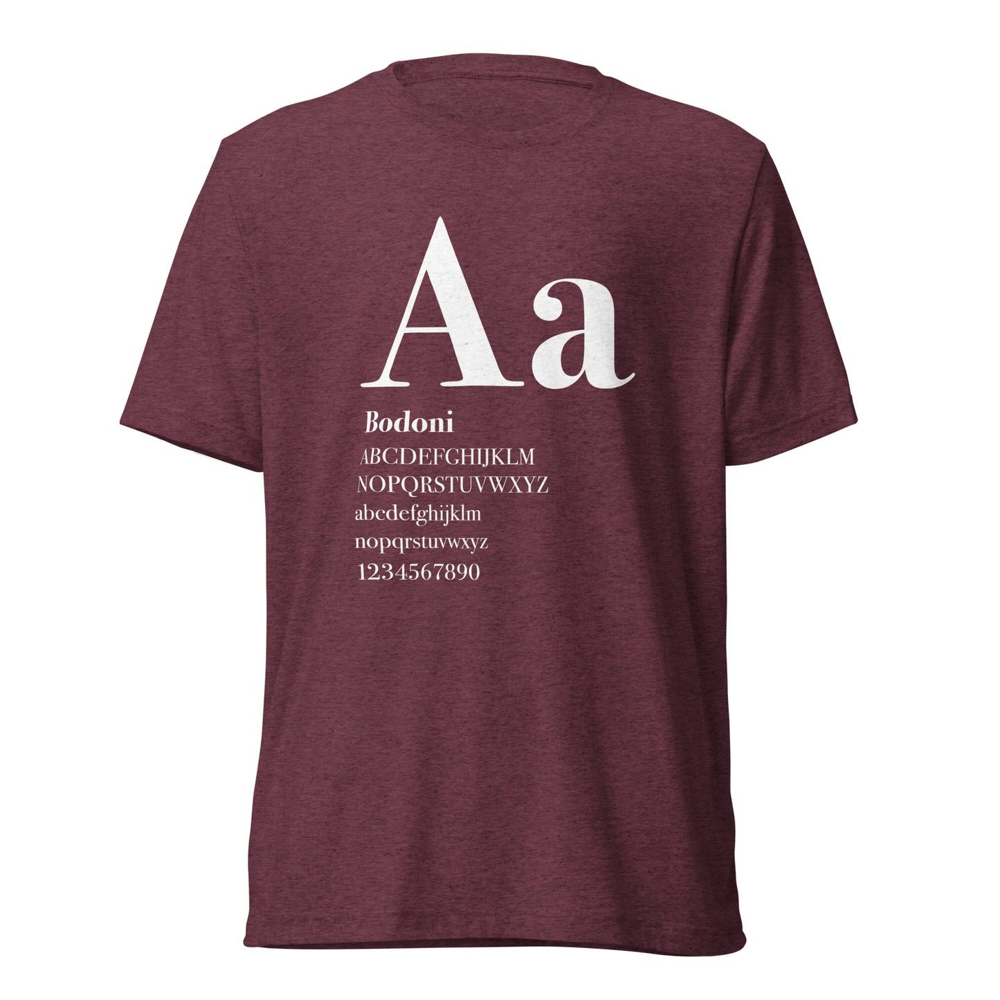Type Sample - Bodoni - Short sleeve t-shirt