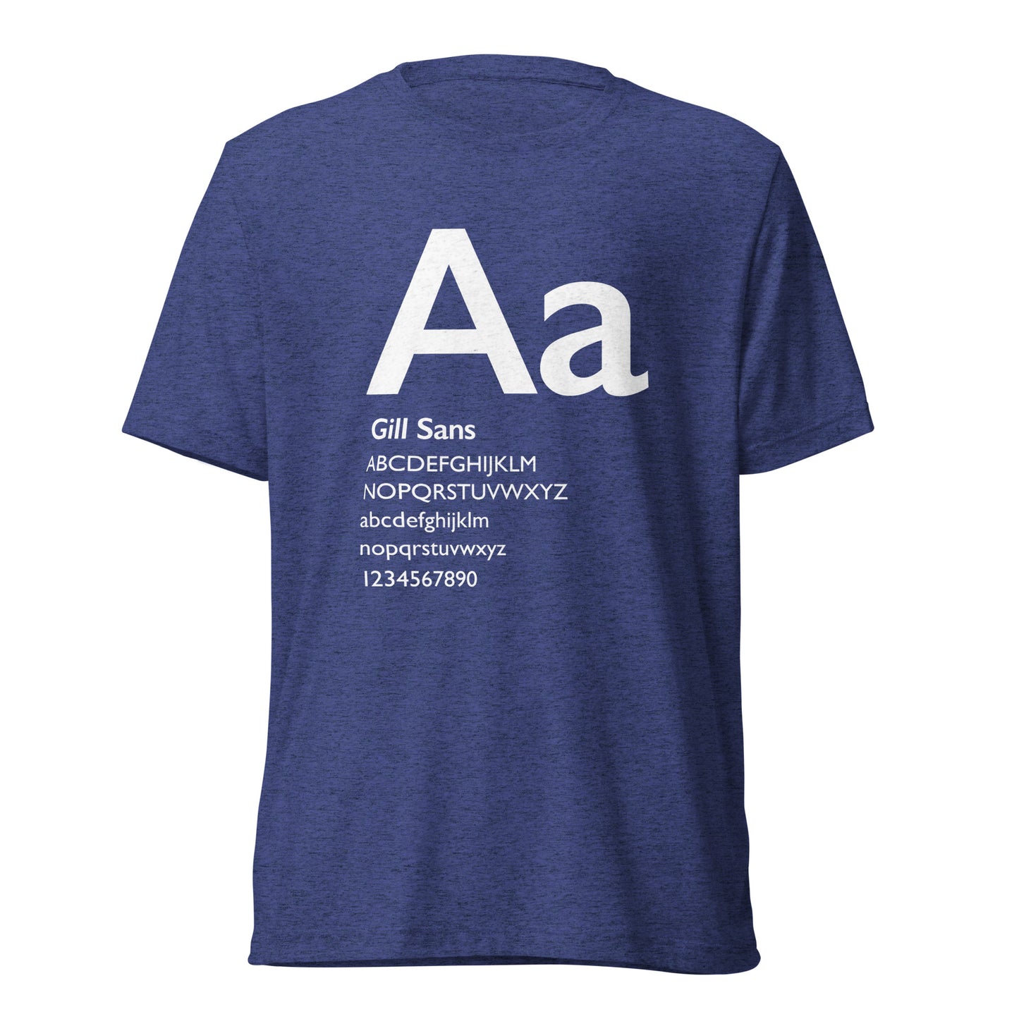 Type Sample - Gill Sans - Short sleeve t-shirt