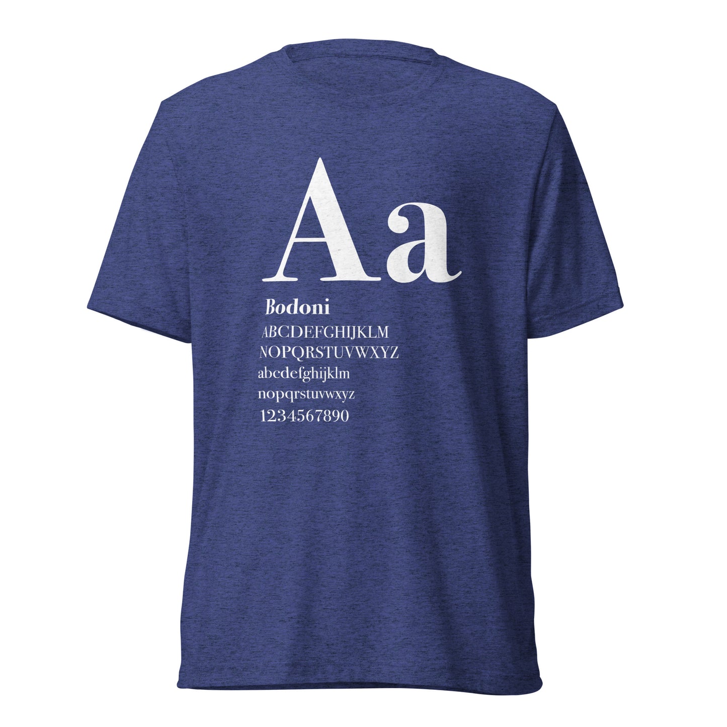 Type Sample - Bodoni - Short sleeve t-shirt