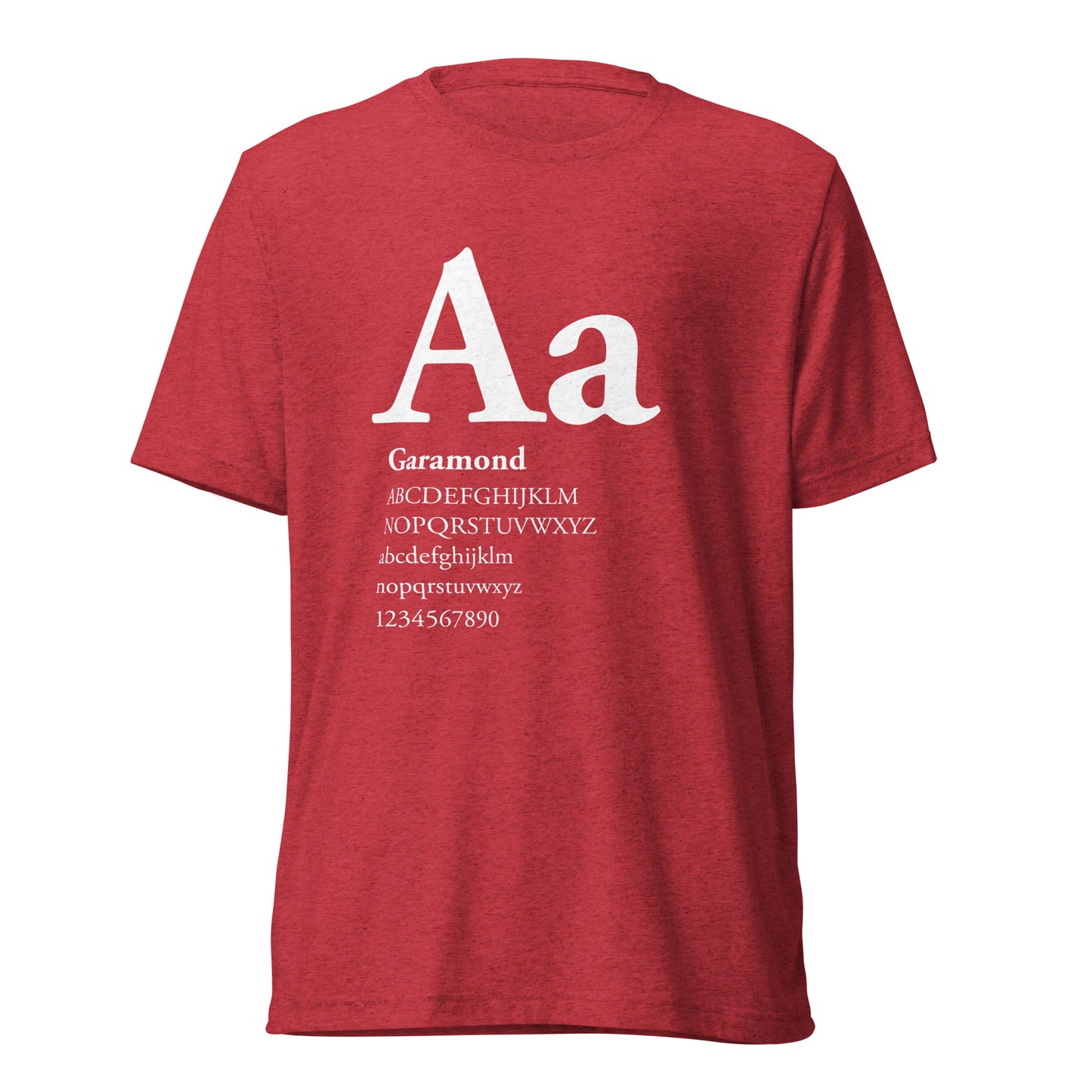 Type Sample - Garamond - Short sleeve t-shirt