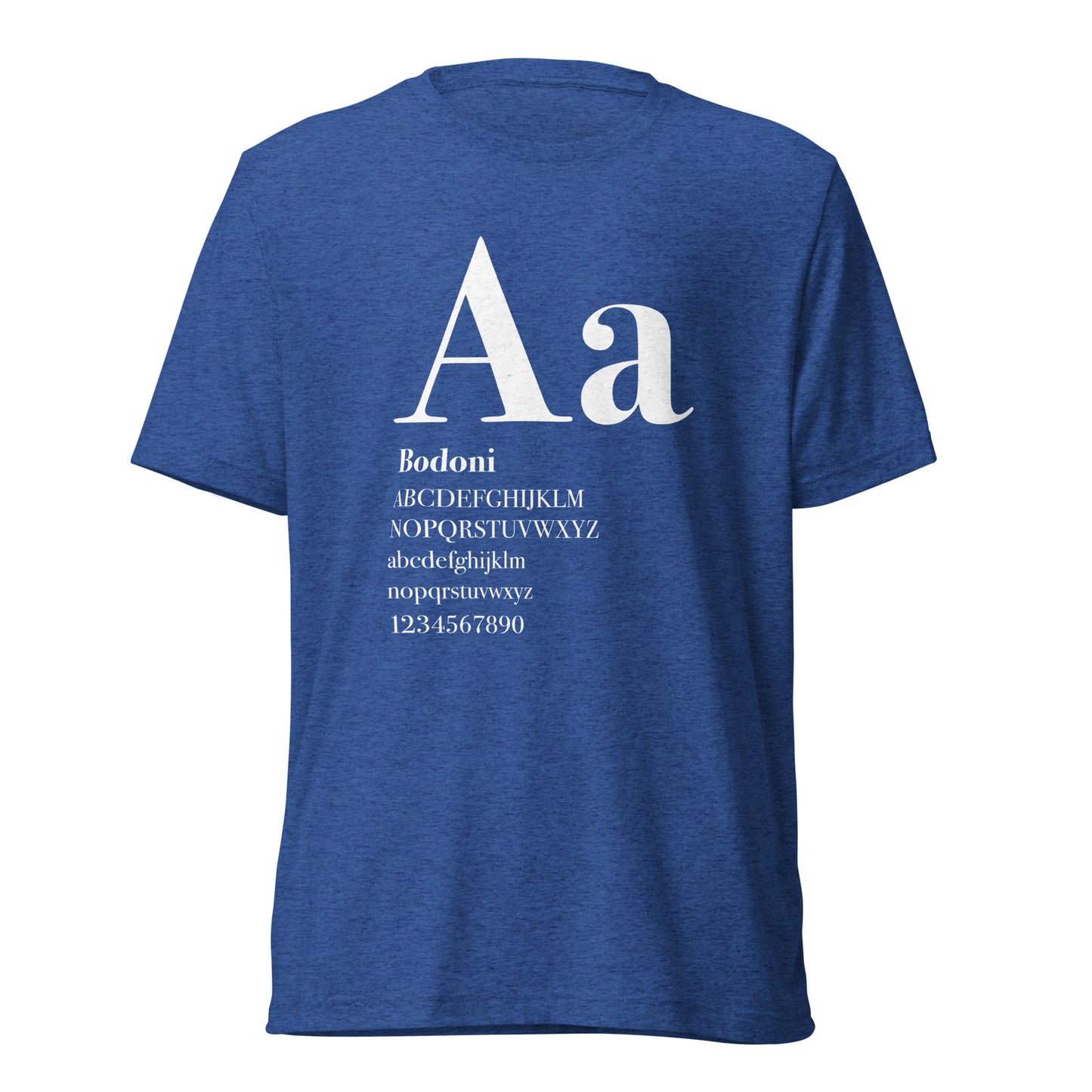 Type Sample - Bodoni - Short sleeve t-shirt