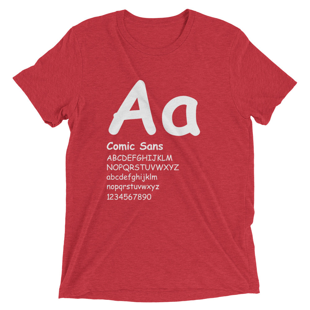 Type Sample - Comic Sans - Short sleeve t-shirt
